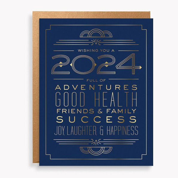 2024 Typography New Year Card