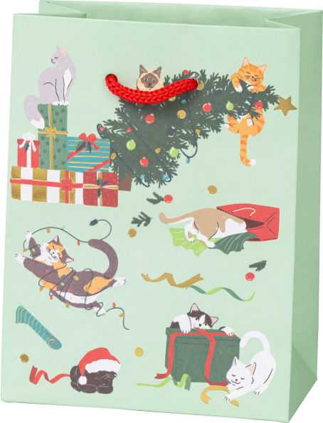 SM Holiday Cats in Trouble Gift Bag