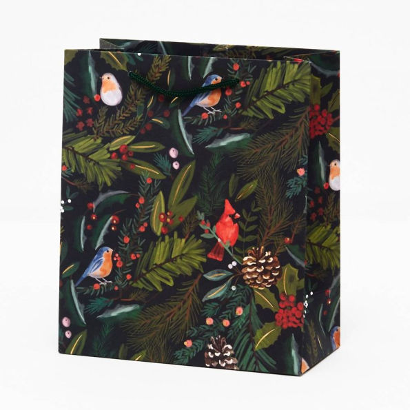 Holly Birds Medium Gift Bag