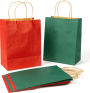 MED S/6 Holiday Metallic Gift Bags