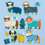 Hannukah Dogs Paper Dolls Kit