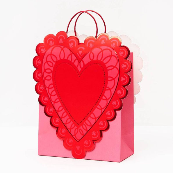 Heart Doily Medium Gift Bag