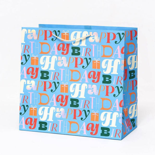 Holographic Birthday Large Gift Bag