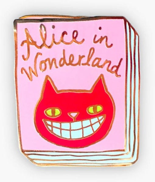 Alice in Wonderland Book Pin