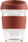 12oz Glass Coffee Tumbler - Terracotta