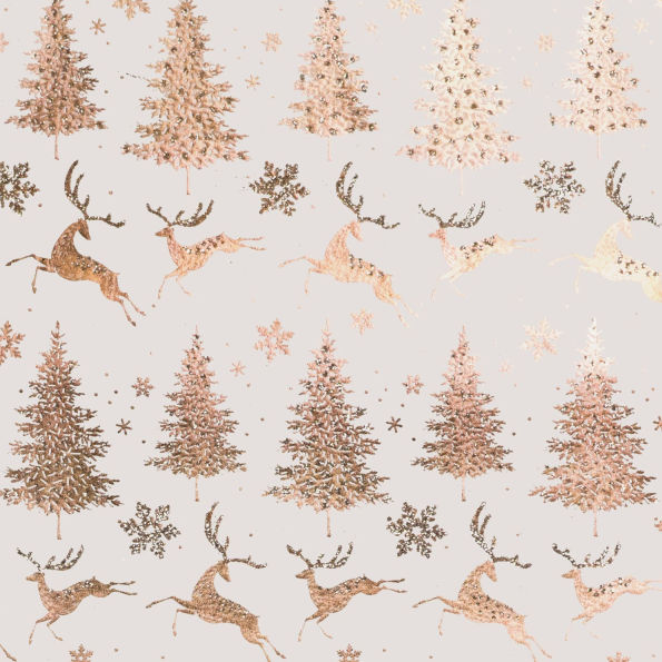 Eco Glitter Reindeer Roll Wrap