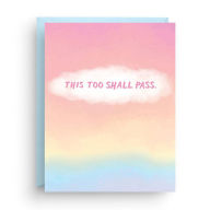 Title: This Too Shall Pass Watercolor Greeting Card
