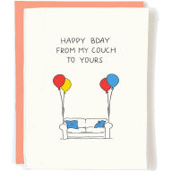 Title: From The Couch Birthday Card