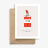 Title: Hand Santa-tizer Christmas Card