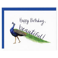 Title: Beautiful Peacock Birthday Card