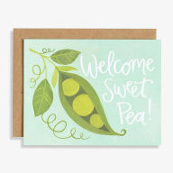 Title: Welcome Sweet Pea Baby Card