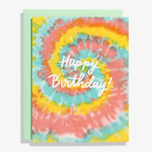 Tie Dye Birthday Card