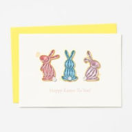 Easter Greeting Card - Quilling Bunnies