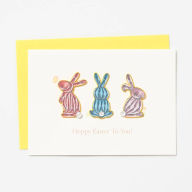 Easter Greeting Card - Quilling Bunnies