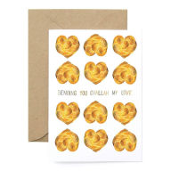 Title: Challah My Love Hanukkah Card