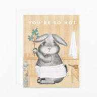 Title: You're So Hot Bunny Card