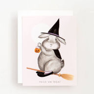 Title: Bunny Witch Halloween Card