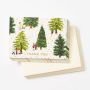 Holiday Boxed Cards Christmas Tree Farm Thank You Set of 10