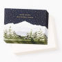 Holiday Boxed Cards Warm Wishes Mountain Scene Set of 10