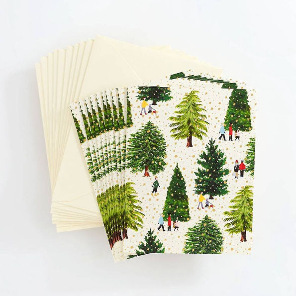 XMAS A2 Christmas Tree Farm Holiday Card Set
