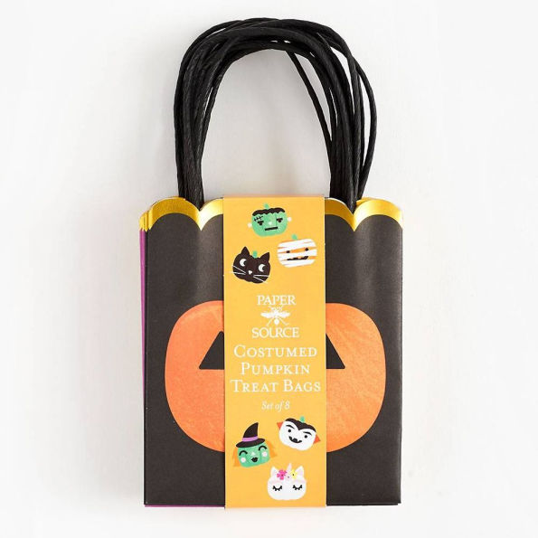 Costumed Pumpkin Treat Bags