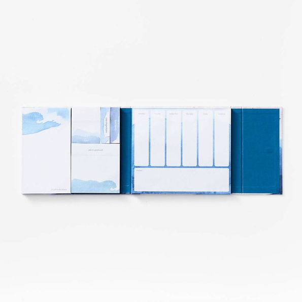 Blue Glaze Weekly Organizer