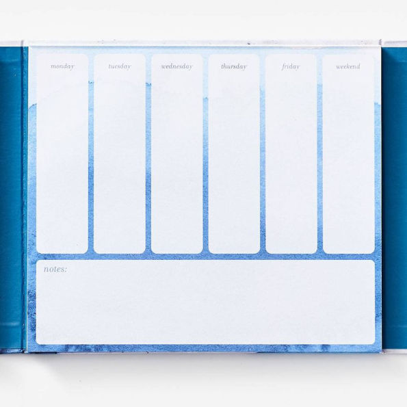 Blue Glaze Weekly Organizer