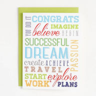 Title: Congrats Words Graduation Card