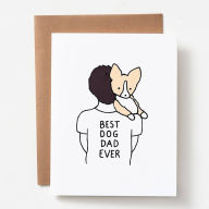 Title: Best Dog Dad Greeting Card