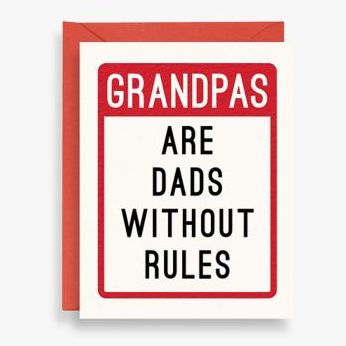 Father's Day Greeting Card Grandpas Without Rules