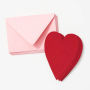 Red Heart Cards with Blossom Envelopes