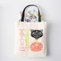 Trick or Treat Natural Canvas Tote Bag