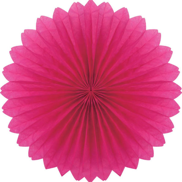 Plain fan, 40cm, Fuschia