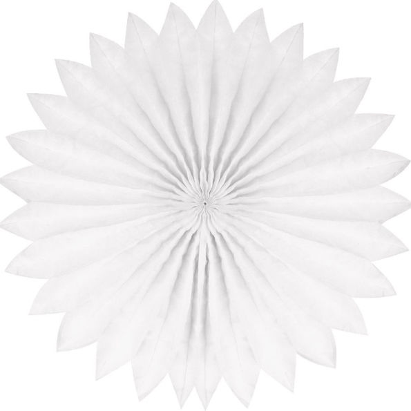 Plain fan, 40cm, White