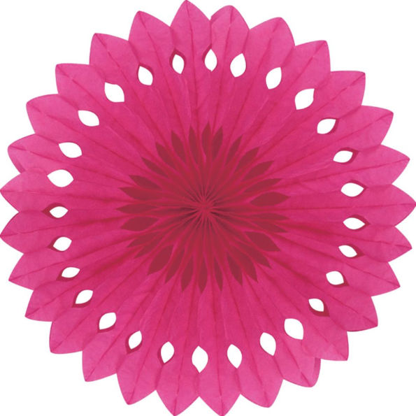 Detailed fan, 30cm, Fuschia
