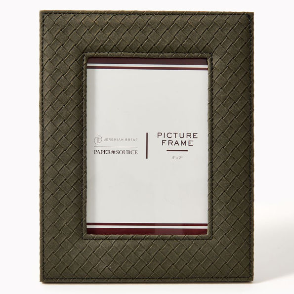 Jeremiah Brent Woven Leatherette 5x7 Picture Frame