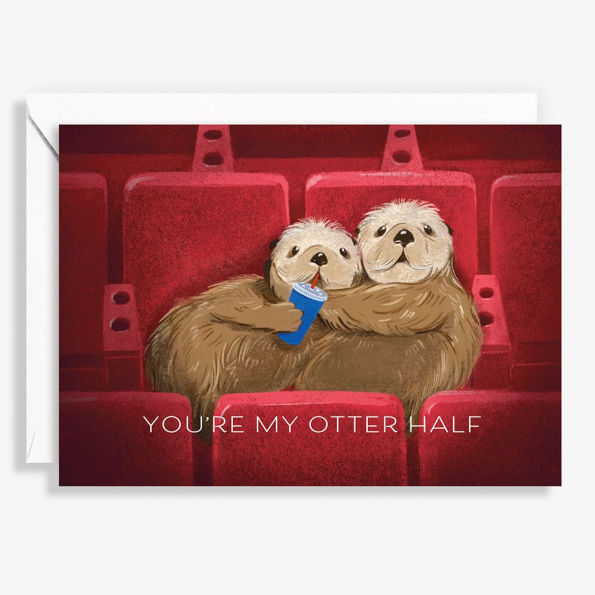 Otter Half Love Card