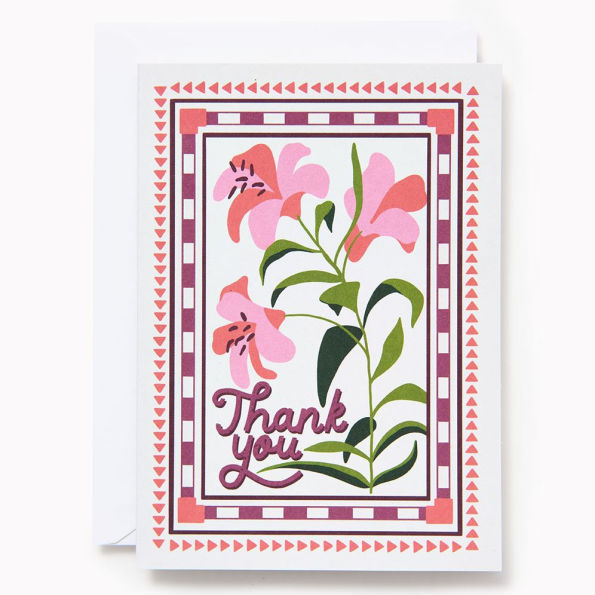 TYOU OFF A6 Framed Floral Thank You FLD