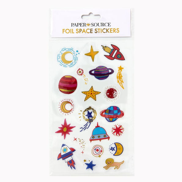 Foil Space Sticker Sheet