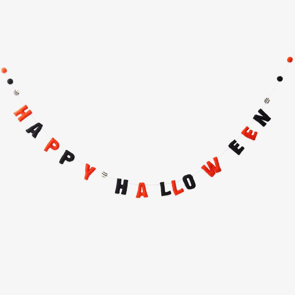 Happy Halloween Felt garland