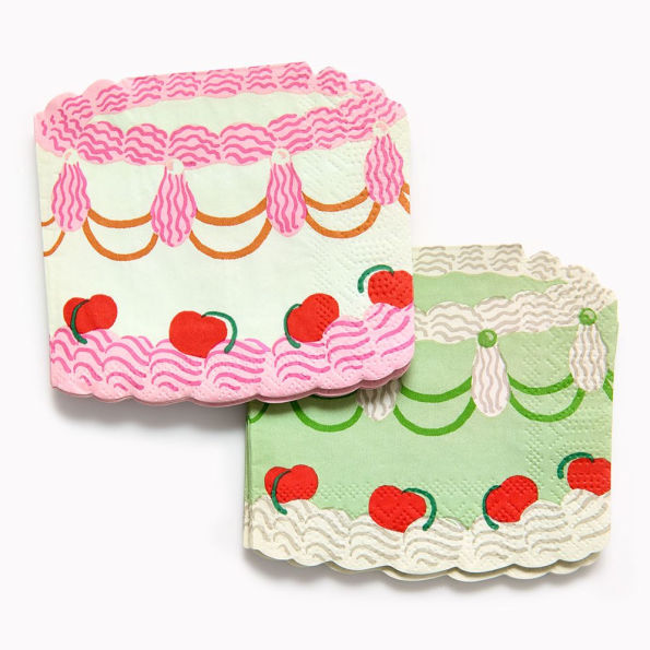 Vintage Cakes Diecut Napkin S/20