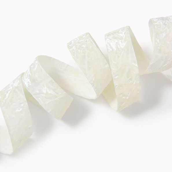 Cream Crushed Velvet 1" 5YD