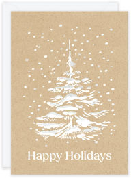 Title: Christmas White Tree Stationery Set