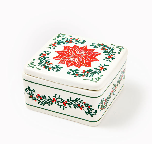 Poinsettia Trinket Dish