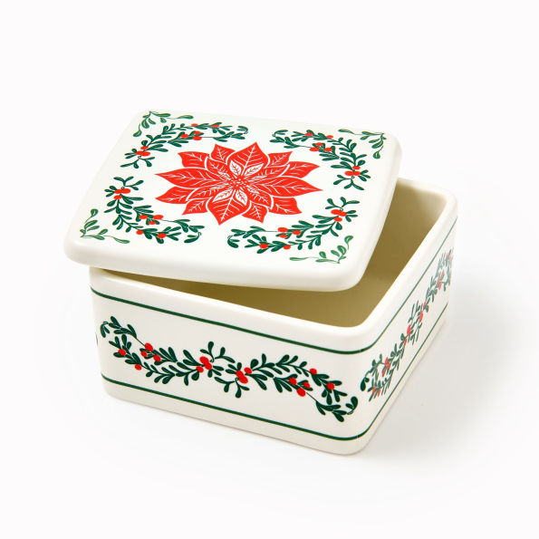 Poinsettia Trinket Dish