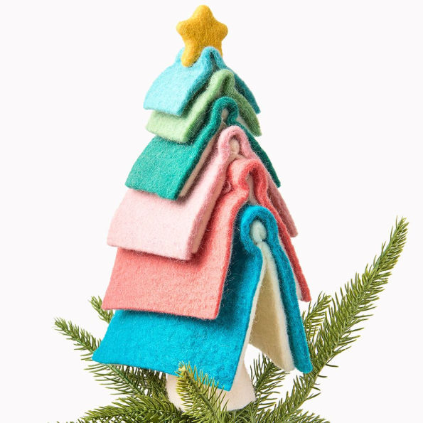 Book Stack Tree Topper