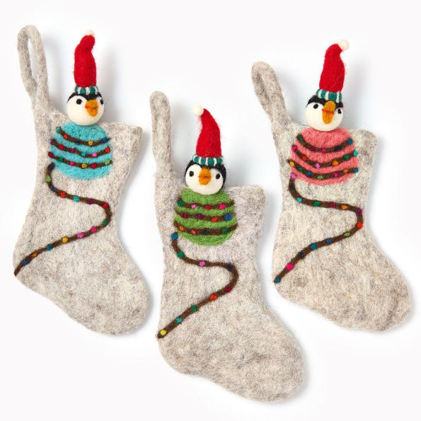 Mini Penguin Stockings Set of 3