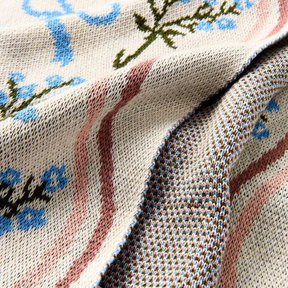 Festive Bows and Greenery Blanket