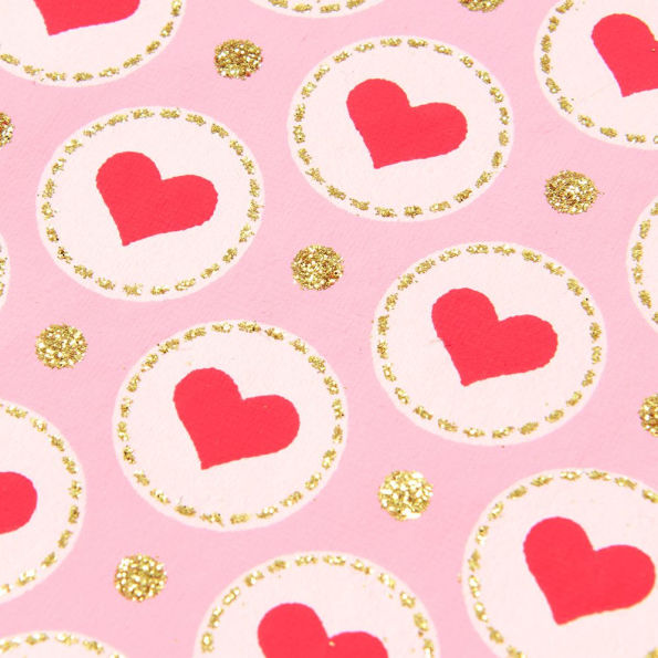 Pink & Red Hearts Handmade Paper