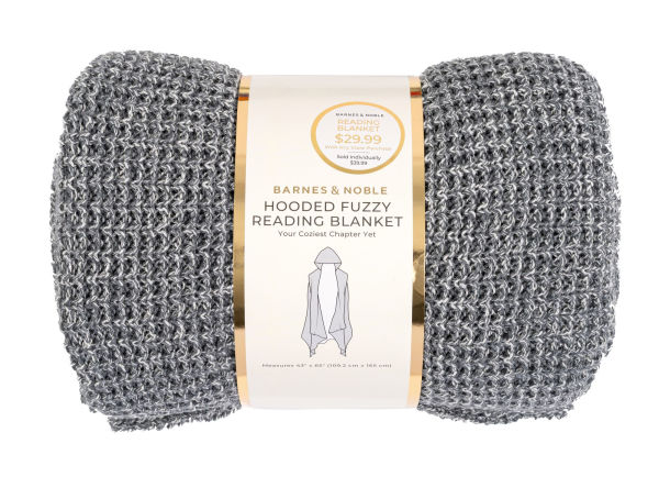 Grey Knit Reading Blanket - Adult